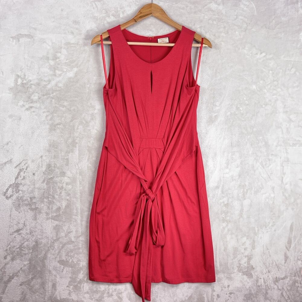 Banana Republic Issa London Dress Size 6 Red Element Wrap Tie Kate Middleton